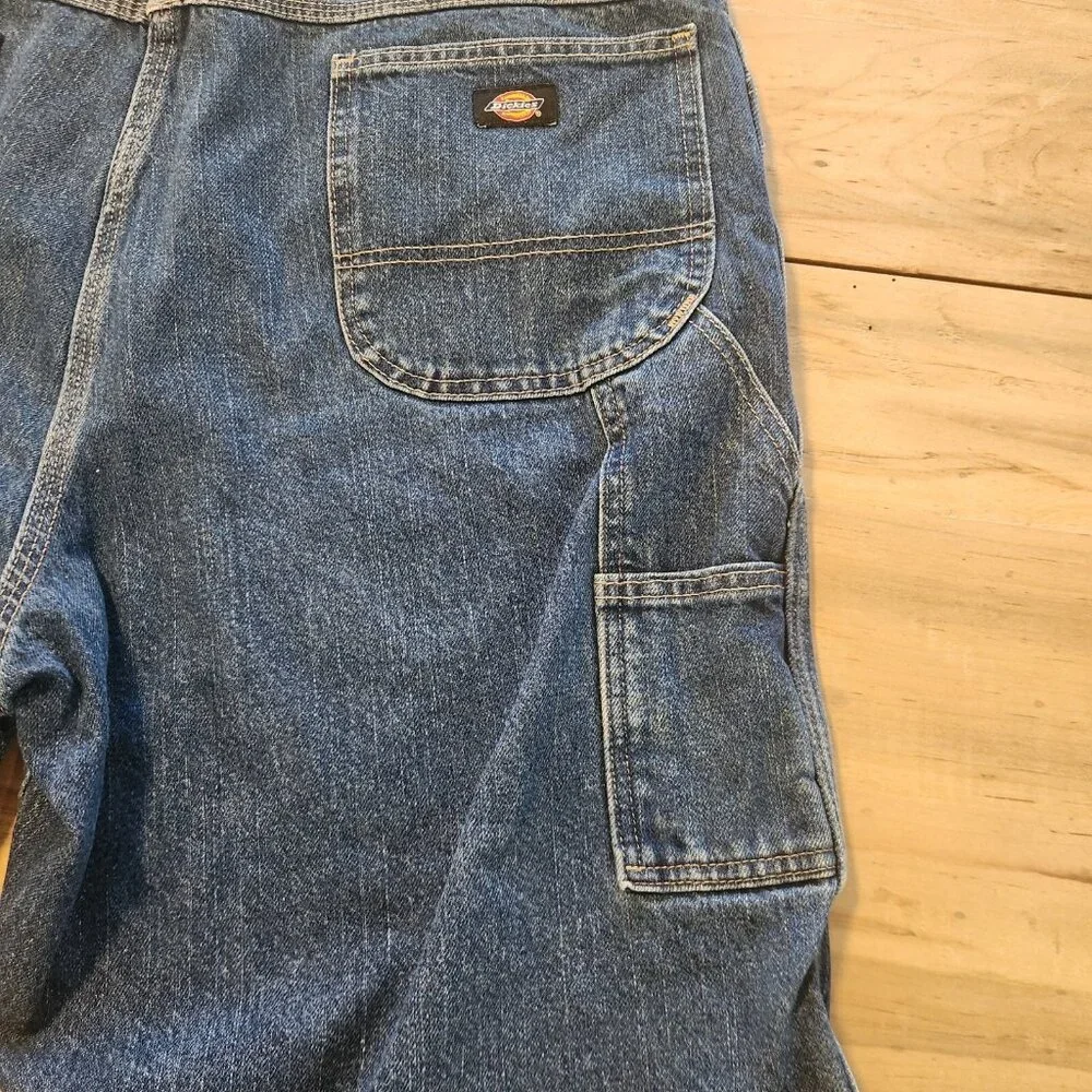 Dickies Denim Carpenter Shorts Relaxed Fit Stretch Skater Mens Size‎ 42 EUC